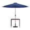 Flash Furniture Faux Teak 35" Patio Table-Navy Umbrella & Base XU-DG-UH8100-UB19BNV-GG - alternate 3